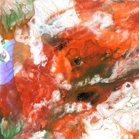 Original ACEO - Miniature Abstract Painting - Organic Abstract 2 - Picture 4 of 5